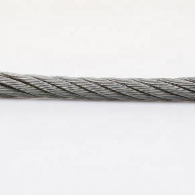 China Construction 7x7 8mm Galfan Zinc-5% Zn-Al Aluminum Alloy Cable Steel Wire Rope for sale