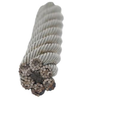 China Chinese Manufacturer 7x7 8mm Galfan Construction Zinc-5% Zn-Al Aluminum Alloy Cable Steel Wire Rope for sale