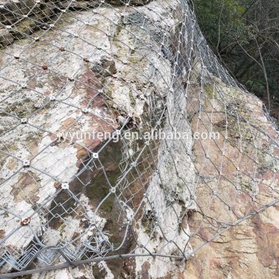 China Construction Zn-Al Galfan 5% Zinc Aluminum Alloy Steel Wire Cable Greased Rope Mountain Protective Net for sale