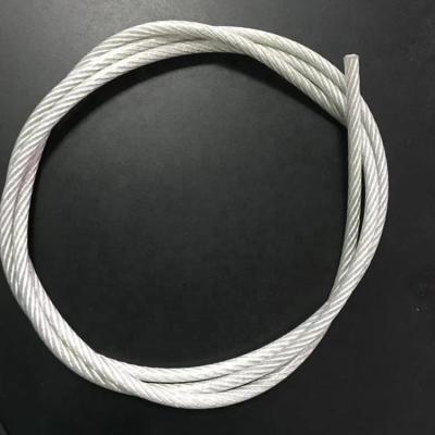 China Rope High Quality Nylon PU/PVC Clear Coated Coating Gym Cable Galvanized Steel Wire Rope for sale