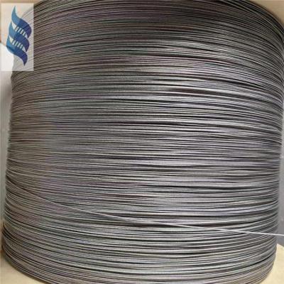 China Fine Thin Rope 316 Stainless 7X19-0.6-0.85mm Thin Wire Rope With 6 Nylon Coated Steel Wire Rope for sale