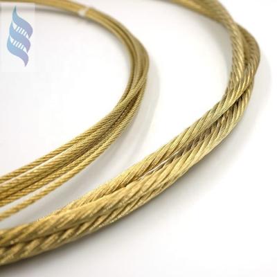 China Construction Copper Clad Wire Saw Cutoff Wire Rope 6*19+iwrc-4.9mm Diamond Marble for sale