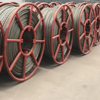 China Anti-twisting Braided Cable 12x19 Pilot Steel Steel Wire Rope 12x19 for sale