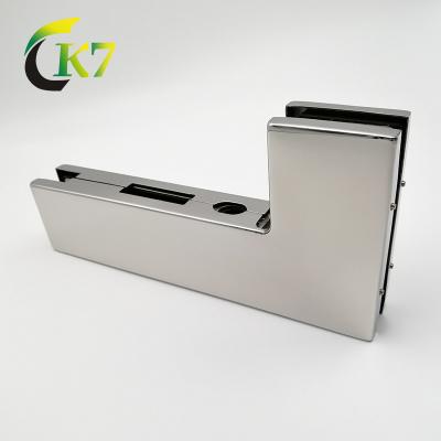 China Hydraulic stainless steel long top 10-12mm glass patch fitting With Aluminum Alloy Body en venta