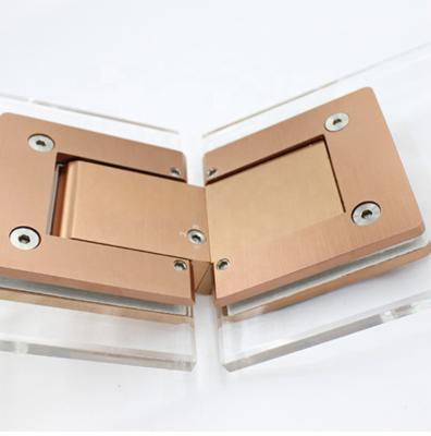 China Oem self closing shower door heavy duty auto floor rose gold shower hinge for sale