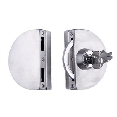 China Key Way Only 12Mm Glass Security Knob Lock For Office Door for sale