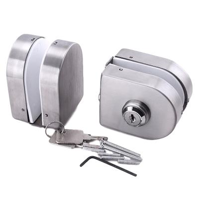 China Commercia glass door lock from China black door lock glass to wall mortise lock for sale