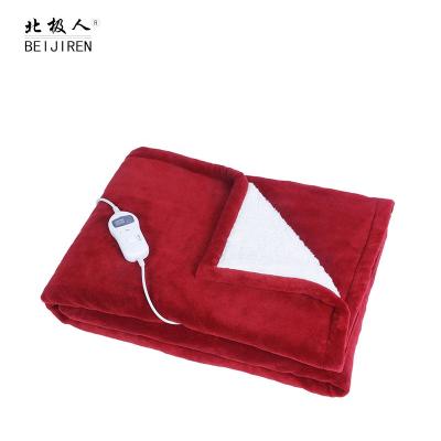 China 220v CE UKCA GS Folded Heater Throw Over Heated Blanket Safe Home for Bedroom Office for sale