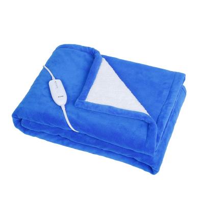 China ETL Approved 110V Flame Retardant Electric Throw Blanket / Queen Throw / King Size Washable Soft Fleece for sale