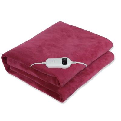 China Anti-pilling machine washable and quick heating electric blanket suitable for cold winter for sale