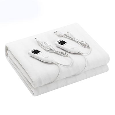 China Flame Retardant Double Polyester Electric Blanket Heating Heater 220V With Timer for sale