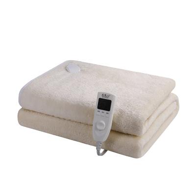 China High Quality Protection System Wool Comfortable Soft Overheat Protection Safety Overheat Electric Blanket for sale