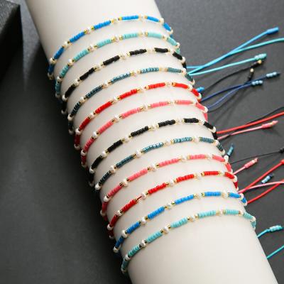 China 12pcs/set CLASSIC white small colorful pearl bracelets can be temperament adjusted high-grade women's trend fashion jewelry for sale