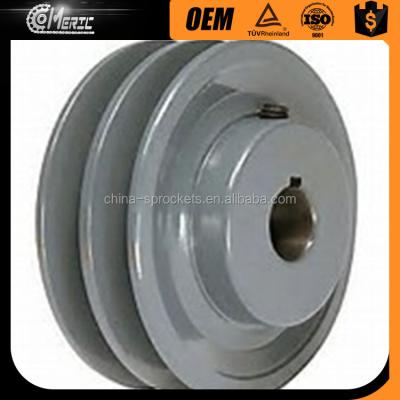 China Widely Used Super Flow Groove Double V-Belt Copper Pulley for sale