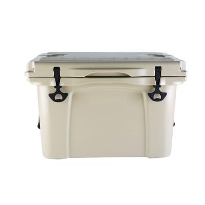 China 35L YETl Food Camping LLDPE Rotomolded Food Container Insulated Outdoor Cooler Box Perfect For Fishing Boating Seafood Traspotation PE for sale