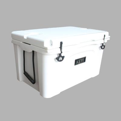 China YETl Insulated Rotomolded Insulated Cooler 65L Portable Hard Plastic Box Big Cooler Box For Waterproof Outlet for sale