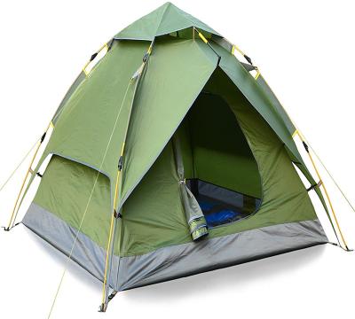 China Wholesale Automatic Hydraulic Camouflage/Field Game Tent Double Layer Instant Set Up 3-4 Person Camping Tent For Outdoor for sale