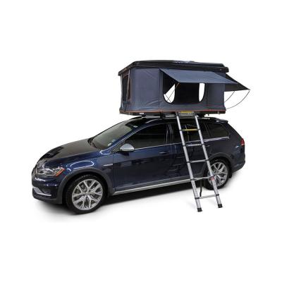 China Hot Trend HK Shell Car Roof Top Tent Hard Folding Truck Roof Top Tent Straight Tying Type for Suv and Car for sale