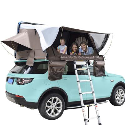 China UV-Resistant/Waterproof/Easily Folding Traveling High Quality Tour Waterproof Outdoor Foldable Aluminum Hard Shell 4 Person Roof Top Car Tent for sale