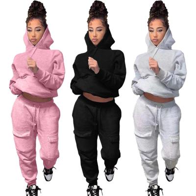 China High Quality Breathable Logo Pullover Hoodies Custom Blank Hoodie With Pants 100% Cotton Sweatshirt Oversize Women's Clothing Two Piece Set for sale