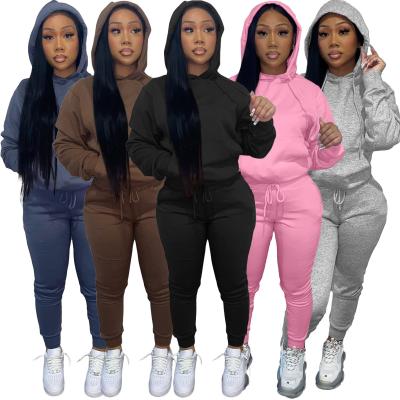 China 2021 Autumn Sweat Suits QUICK DRY Women Sets Joggers Pants Tracksuits Hoodie Two Piece Sets for sale