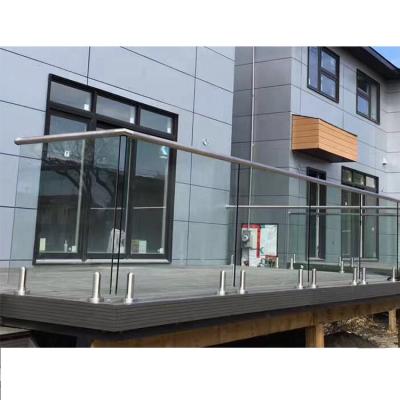 China VIKO New Zealand Modern Project Outside Balcony Tempered Glass Railing for sale