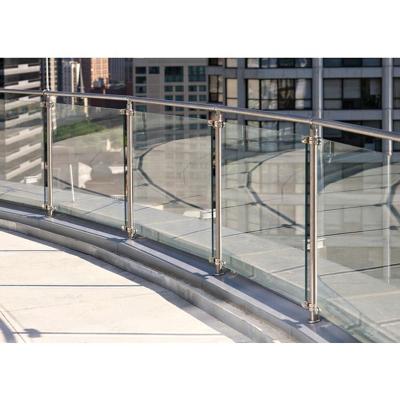 China Modern Frameless Glass Railing Swimming Pool Railing Stainless Steel Glass Fence for sale