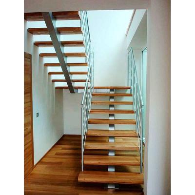 China Modern VIKO Stringer Stairs Wood Treads Mono Indoor Staircase For Sale for sale