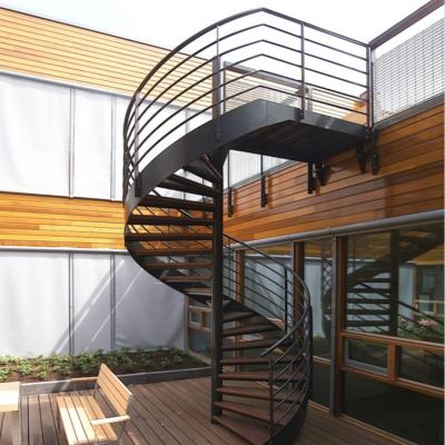 China Modern Decorative Outdoor Spiral Staircase Steel Spiral Staircase for sale