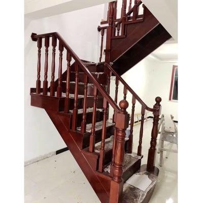 China Inooor Soild Traditional Custom High Quality Modern Wooden Staircase for sale