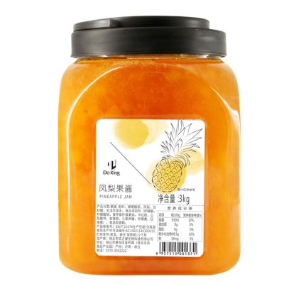 China Best taste sweet fresh fruit drinking pineapple pulpy fruit jam for sale