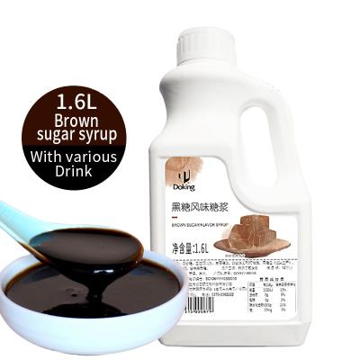 China Low Fat China Popular Black Sugar Brown Sugar Syrup For Bubble Milk Tea Wholesale Supplier for sale