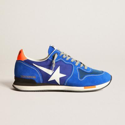 China Fashion Trend Electric Blue Running Goldens Sneakers Gooses Sneakers With White Star for sale