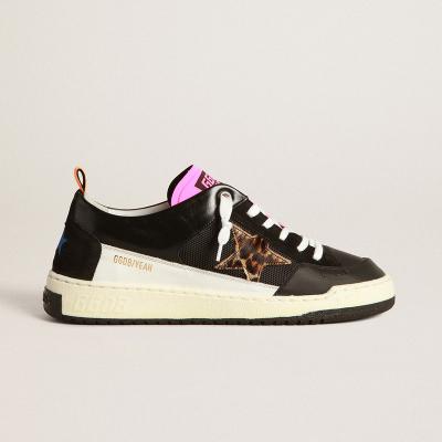 China Fashion trend black yeah! sneakers with leopard-print Star Goldens Gooses sneakers for sale