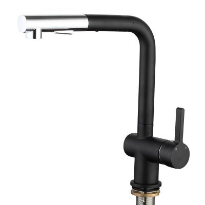 China Brass Lead Free Sense Faucets Deck Mount Pull Out Sprayer Kitchen Faucet Basin Faucet Splash Proof Faucet for sale