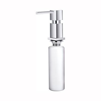 China Foam Soap Dispenser Newly Designed Square Brass Hand Liquid Soap Dispenser Squeeze Hotel Bathroom Soap Pump for sale