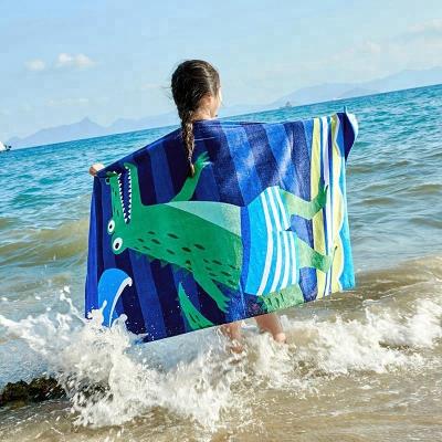 China QUICK DRY Kids Graded Water Absorption Super Quick Dry 100% Cotton Beach Towel for sale