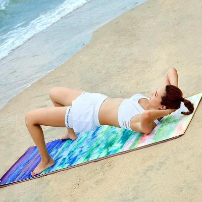 China Non-slip Microfiber Custom Design Printed Hot Yoga Towel For Hot Yoga Exercise for sale