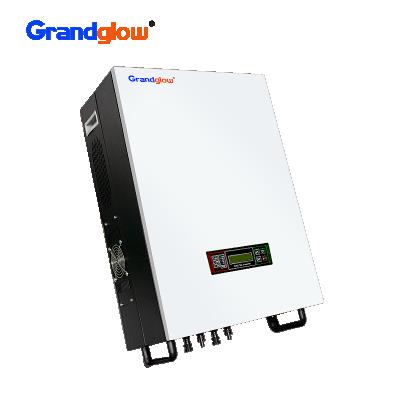 China Grandglow Grid Tie Three Phase Solar Pv Inverter 3kw 5kw 6kw 7kw 8kw 9kw MPPT 550*410*225mm for sale