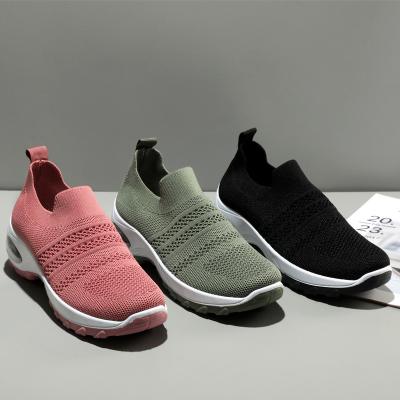 China Sports shoes 2021 creative women's flight woven women's shoes women's fitness walking shoes sneakers for sale