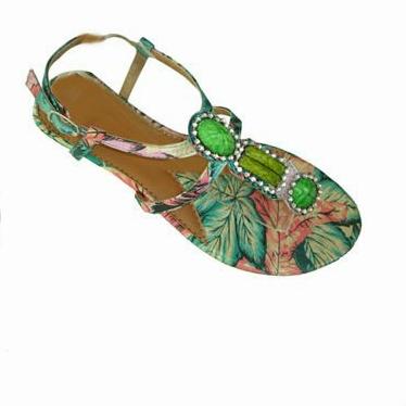 China Flat Most Comfortable T-Strap Buckle T-Strap Flat Designer Bohemian Beaded Elegant Thong Women Sandals for sale