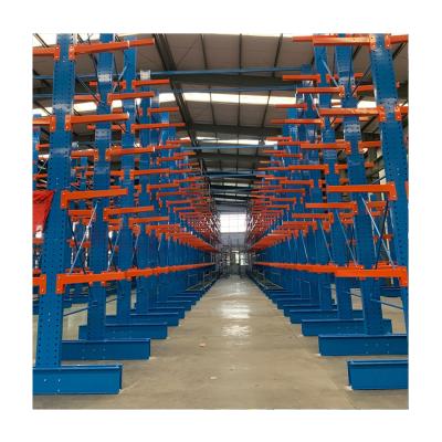 China Corrosion Protection Warehouse Storage Heavy Duty Double Sided Bearing Metal Heavy Duty Cantilever Rack for sale