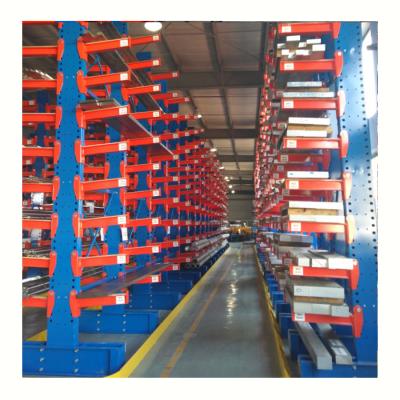 China Corrosion Protection Metal Cantilever Rack For Lumber And Wood Ware Warehouse Cantilever Racks for sale