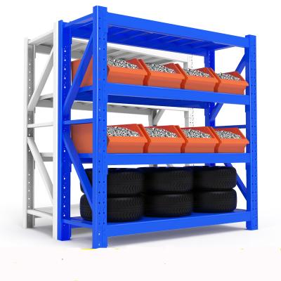 China Save Space Steel Shelves Long Span Shelving With Loading 500KGS Per Tier Heavy Duty Steel Rack for sale