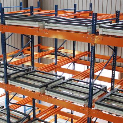 China Corrosion Protection Industrial Warehouse Storage Rack Push Back Pallet Racking System for sale