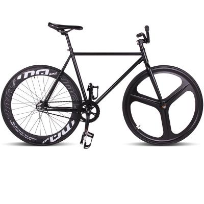 China Steel free shipping road bike with magnesium alloy wheels bike 700 C steel frame fixie bicycle lets go roadbike with bend for sale