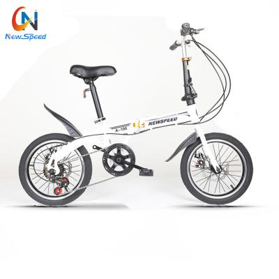 China Steel factory supply price cheap foldable bike 16/20inch cycle disc brake fixed gear bike with good quality for sale