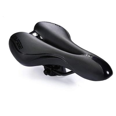 China Durable Soft Padded Saddle Cavity PU Leather Bicycle Saddle Bicycle Saddle Cushion Seat Cushion Bike Seat Men Women for sale