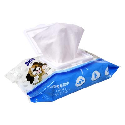 China Sustainable Wholesale Pet Wipes Nonwoven Disposable Pet Wet Wipes for sale