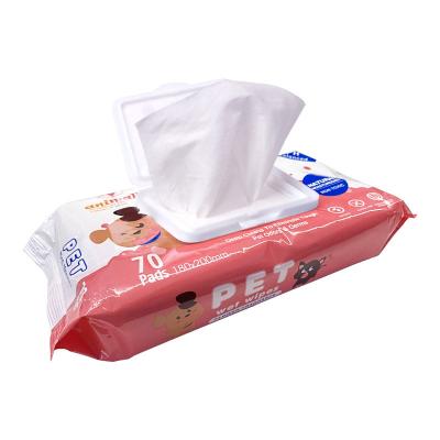 China Factory Price Sustainable Dog Wet Grooming Wipes Biodegradable Pet Wipes for sale